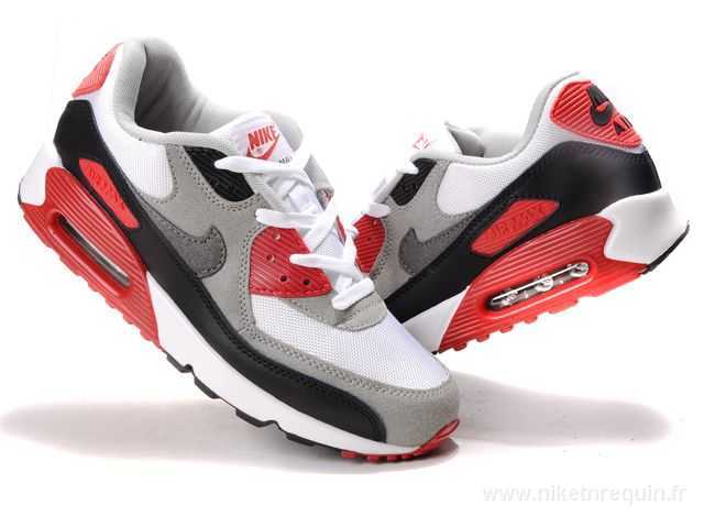 gris et noir nike air max 90 chaussures (2)